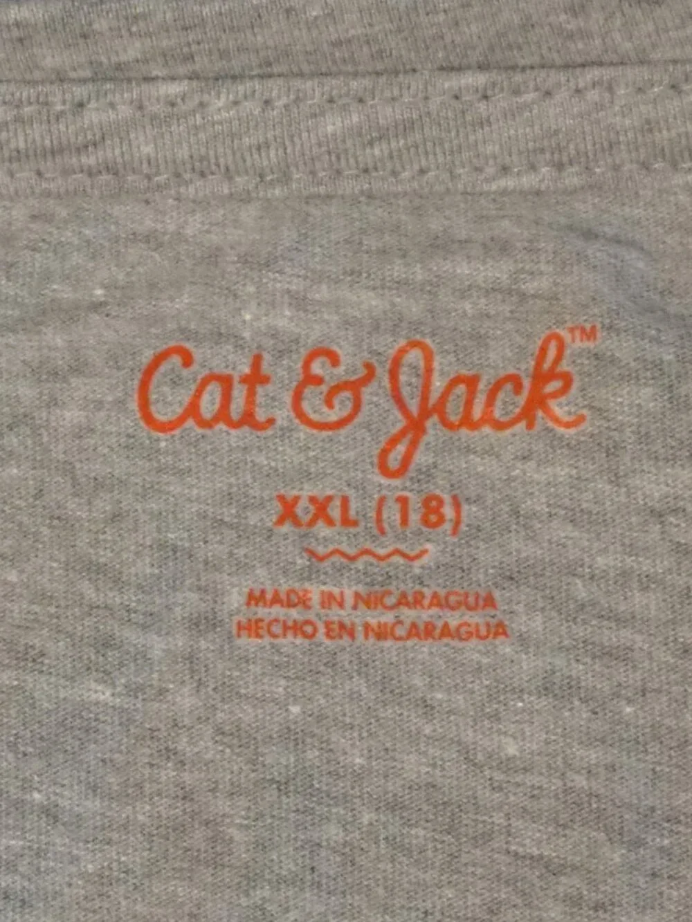 Cat & Jack Gray Multi-Cultural Party Long Sleeve Tee Girl’s XXL (18)